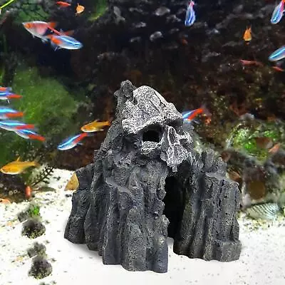 $25.78 • Buy Skull Mountain Decor Cave Aquarium Decoration Ornament Fish Tank Accessories