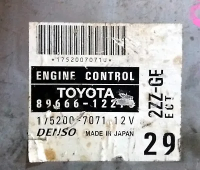 TOYOTA COROLLA FIELDER 89666-12270 2ZZ-GE Ecu Ecm Oem Jdm Used • $133.30