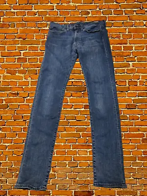 £24.99 • Buy Men Levi's 519 Premium W34 L34 Ink Wash Vintage Big  E  Skinny Denim Jeans 34x34