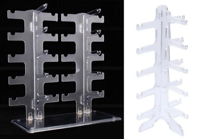 £16.99 • Buy Clear Sunglasses Stand Eyeglasses Holder Organizer Transparent Display 5/10/12