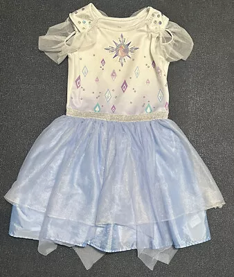 Disney Frozen 2 Elsa Princess White Dress Medium (7-8) • $18