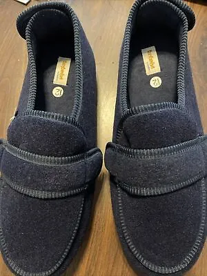 Cosy Comfort By Coolers Men’s Wide Fit Slippers Navy UK 12 • £9.50