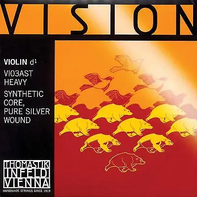 $20.90 • Buy Vision Violin D String - Silver/synthetic: Stark/Thick