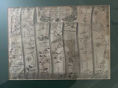 1698 John Ogilby Map Series Pt4 Chester To Holyhead 450x330 • £5