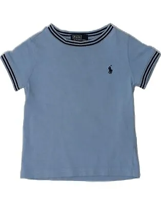 POLO RALPH LAUREN Baby Boys T-Shirt Top 12-18 Months Blue Cotton AW21 • £11.72