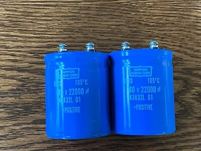 2 New 22000 Uf 80v Main Filter Capacitors Marantz 240 250 250M 1200 EXACT FIT • $80