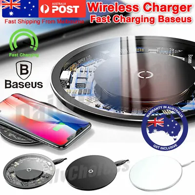 $15 • Buy Baseus Qi Wireless Charger FAST Charging For IPhone 13 12 11 Pro XS Max XR X 8