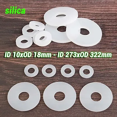 3mm Thick White Silicone High Temp Pad Flat O Ring Rubber Washer Seal Gaskets • £131.51