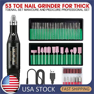 US Toe Nail Grinder For Thick Toenail Set Manicure And Pedicure Professional • $13.99