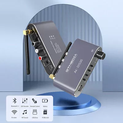 GTMEDIA Bluetooth 5.1 Music Receiver Transmitter COAXIAL OPTICAL USB TF RCA AUX • $49.99