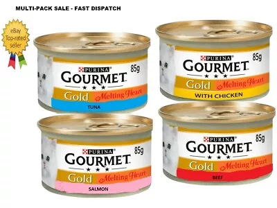 £6.75 • Buy Gourmet Gold Melting Heart Delicious Cat Wet Food  Multi Saver Packs 85G Bargain