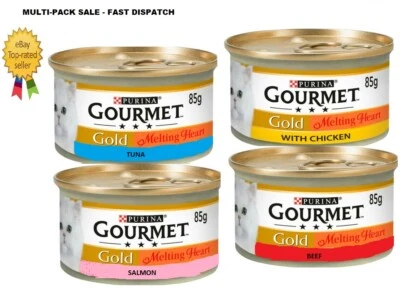 £6.75 • Buy Gourmet Gold Melting Heart Delicious Cat Wet Food  Multi Saver Packs 85G Bargain
