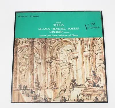 [2 LP SET] PUCCINI TOSCA Rome Opera House Orchestra RCA Victrola VICS-6000 • $20