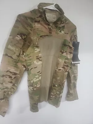X Small MILITARY MASSIF MULTICAM FR ARMY COMBAT SHIRT MENS FLAME RESISTANT Zip • $39
