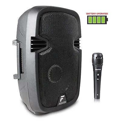 8  Portable PA System With Powered Speaker With Microphone Included • £79