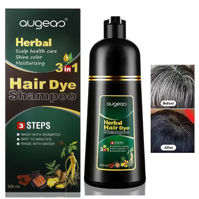 Shampoo 500ml Hair Dye Hair Dye Instant Fast Permanent Natural Coconut DYE Color • $19.99