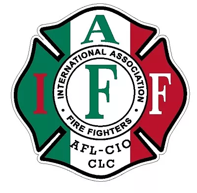 4  IAFF Decal Exterior Mount Italian Flag Pattern Please Read Auction • $3.50