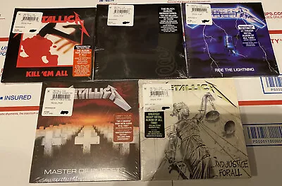 Kill Em All Black Album Ride Lightning Puppets + Justice (Metallica 5 CD Lot) • $39.99