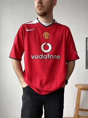 2004/06 Manchester United Jersey Shirt Home Vodafone Nike Ryan Giggs #11 XL  • $125