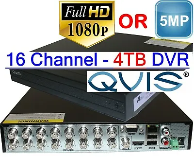 OYN-X Or QVIS CCTV DVR- Viper DVR 2MP Or 5MP 8 Or 16 Channel 4-In-1 With 1TB-4TB • £574