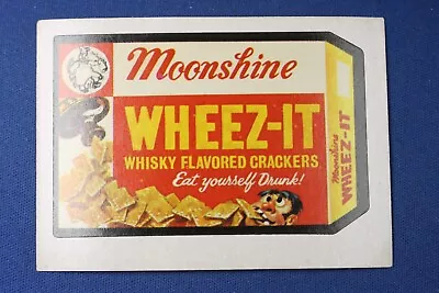 1973 Topps Series 3 - Wacky Packages -  Moonshine Wheez-It Crackers  - Authentic • $2.25