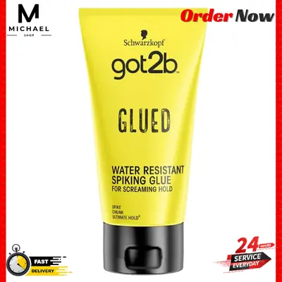 Best Schwarzkopf Got2b Glued Spiking Glue Hair Gel Water Resistant 150 Ml • £5.99