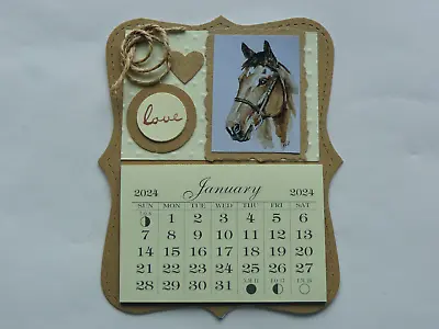 Horse Lovers Horse Love Western 2024 Mini Magnetic Calendar Tear Off Pages • $3.99