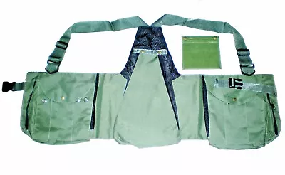 Falconry Vest Hunting Hawking Bird Handling Codura Vest (S & M)(Lime Green) • £20.51