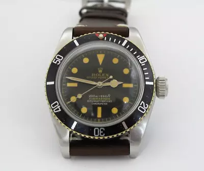 Rolex Vintage Submariner Ref.6538 Black Refinish Dial Good Condition Sold As Is! • $8100