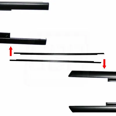 82-88 GN 442 GBody T-Top Glass Roof Panel Side Trim Molding Drip Rail BLACK Pair • $159.95