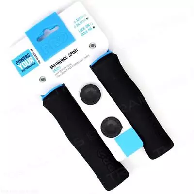 Shimano PRO Ergo Sport Foam Bicycle Grips Black 34.5mm / 133mm For MTB Hybrid • $11.95