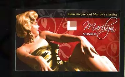 2008 Breygent Shaw Marilyn Monroe Worn Stocking Swatch Authentic ES5116 • $29.99