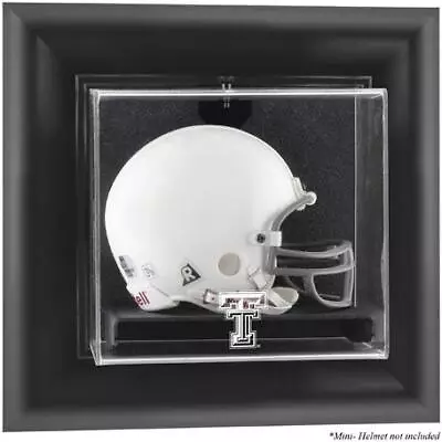 Texas Tech Raiders Black Framed Wall Mounted Mini Helmet Display Case • $79.99