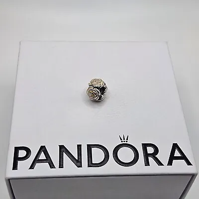 Genuine Pandora Pink Enamel Rose Garden Flower Charm ALE 925 #791291EN40 • £34