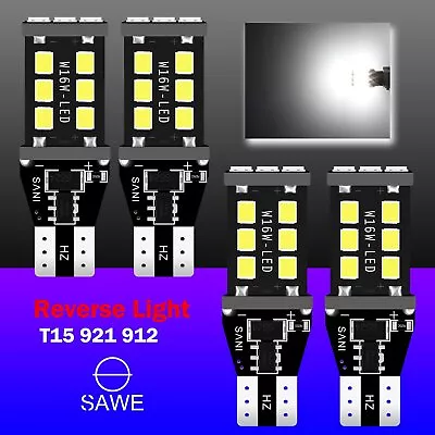 4 X White Canbus 15SMD LED Bulb For Chevy GMC Backup Reverse Light 912 921 T15 • $8.35