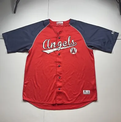 True Fan Series Los Angeles Angels Jersey Men’s XL Red MLB Baseball USA • $29.99