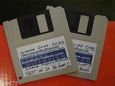 Yamaha SY-77 SY99 720 K ° Floppy Disk Best Of Dx 500 Sounds On Sy Floppy Format • $36.67