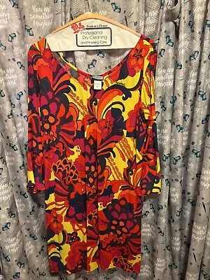 Manuhealii 50/50 RC Women’s Vintage Aloha Pualani Dress Size XL • $49.99