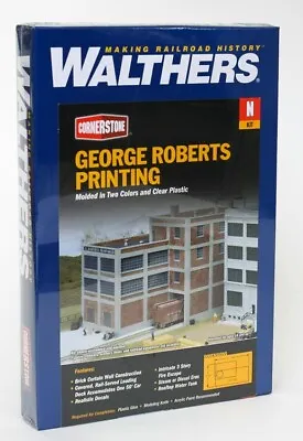 Walthers N Scale ~ New 2024 ~ George Roberts Printing Inc ~ Build Kit ~ 933-3231 • $25.23