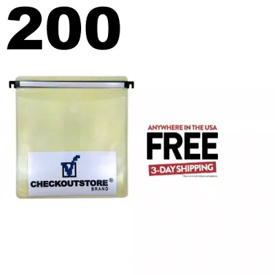 200 CD Double-sided Refill Plastic Hanging Sleeve Yellow ** 1-3 DAY • $22.75