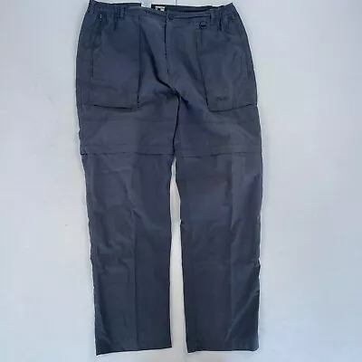 Peter Storm Trousers W38 L30 Blue Zip Off Legs Mens Hiking Comfort Waist • £14.88