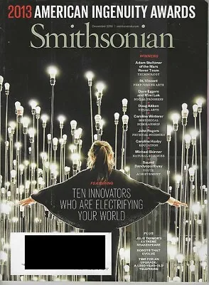 Smithsonian Magazine -American Ingenuity Awards - December 2013 - Excellent Cond • $3.95