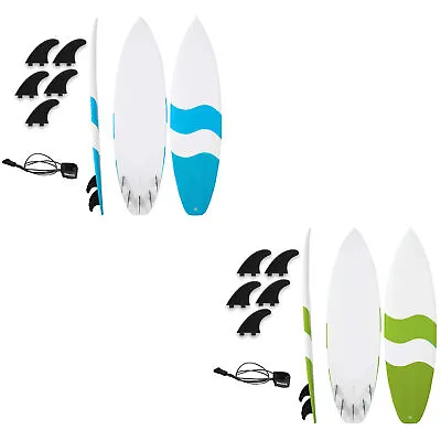 Ocean Waves Beach Boards Fiberglass Surfboard Durable And Flexible Kids & Adults • $349.95