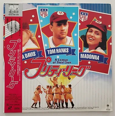 A League Of Their Own Japanese Imported Laserdisc W/OBI Tom Hanks Madonna Japan • $34.99
