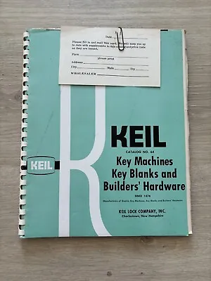 Vintage KEIL Key Blank Locks Catalog Automotive Foreign Domestic Locksmith • $59.99