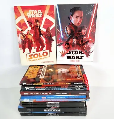 Star Wars Children's 12 Book Lot  Junior Novel Darth Maul Vader Journal Obi-Wan • $24.09