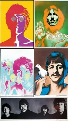 Beatles Poster Set By Richard Avedon Done In 1967 Original Authentic Set Of 5 • $595