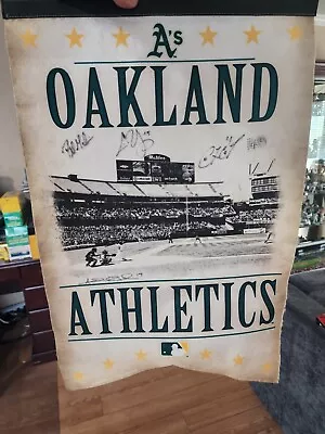 Oakland A's Athletics Signed Banner Pennant  • $30