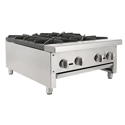 24  Commercial Hot Plate Propane 4 Burners Countertop Gas Range Stove Restaurant • $531.04