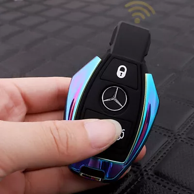 For Mercedes Benz GLK GLA GLC CLA CLS CLK Rainbow Color Metal Key Fob Cover Case • $19.99